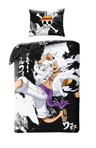 One Piece Dekbedovertrek black and white 140 x 200 cm katoen pre order