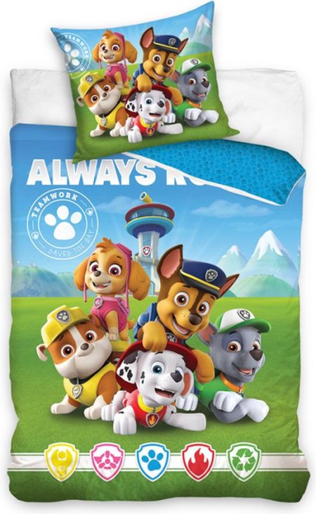 PAW Patrol Dekbedovertrek  Teamwork - 140 x 200 cm - Katoen