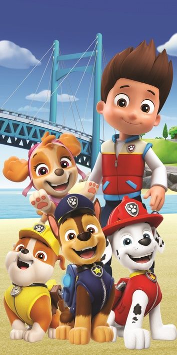 Paw Patrol strandlaken bridge 70 x 140 cm