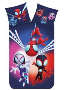 SpiderMan Dekbedovertrek Cartoon Spidey 140 x 200 cm - 70 x 90 cm - katoen