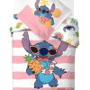 Lilo en Stitch dekbedovertrek Roze Stripes 140 x 200 cm - 60 x 70cm - katoen