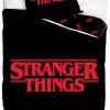 Stranger Things Dekbedovertrek  zwart 140 x 200 cm