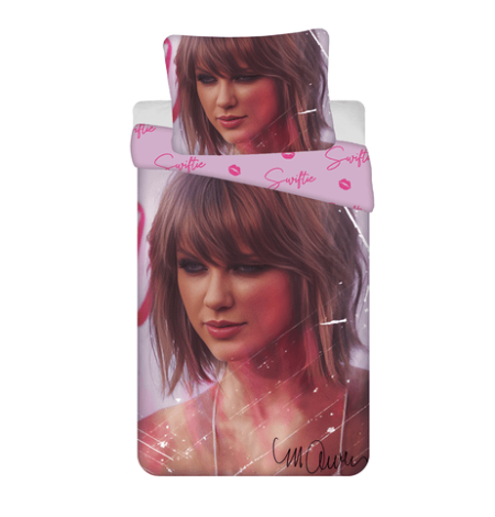 Taylor Swift Dekbedovertrek - 140 x 200 cm - 70 x 90 cm - Katoen - pre order