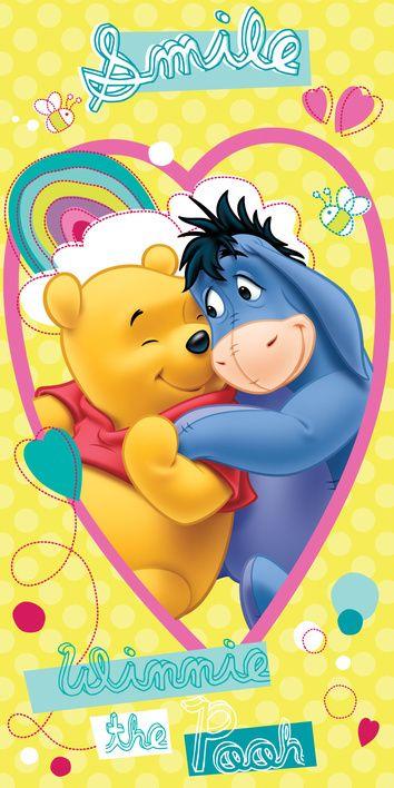 Winnie the Pooh "Smile badlaken 70x140cm Katoen