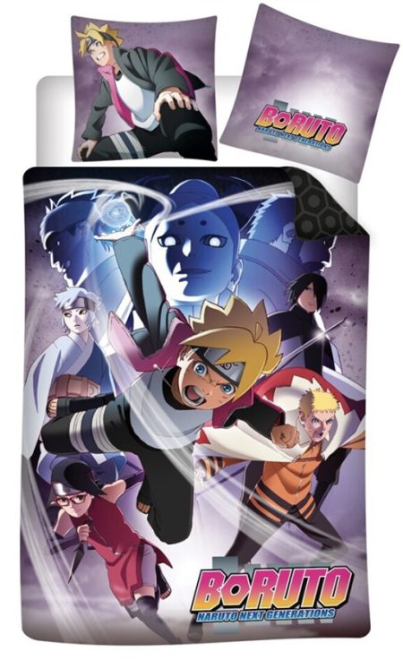 Boruto dekbedovertrek Team 140 x 200 cm - katoen