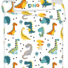 Dino world baby Peuterdekbedovertrek dinosaurus - 100 x 135 cm - Katoen
