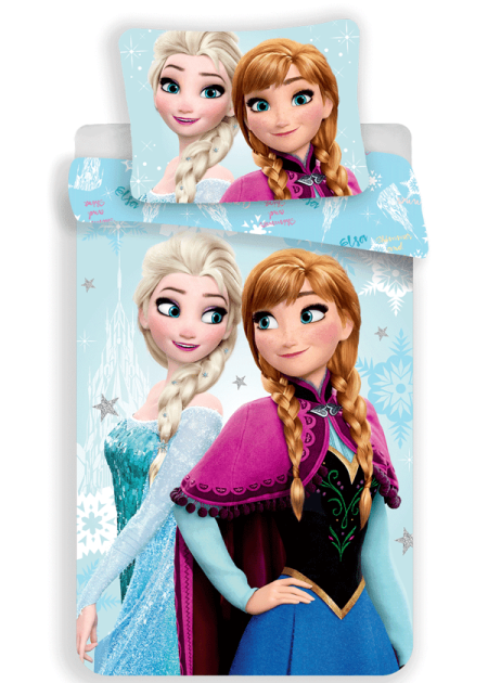 Disney Frozen Dekbedovertrek Anna & Elsa - 140 x 200 cm - Katoen - 70 x 90 cm