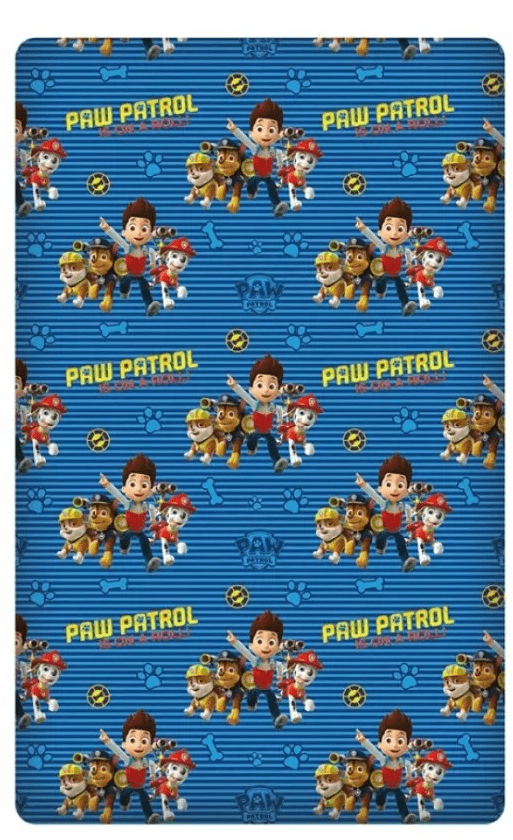 PAW Patrol Hoeslaken team 90 x 200 cm - Blauw