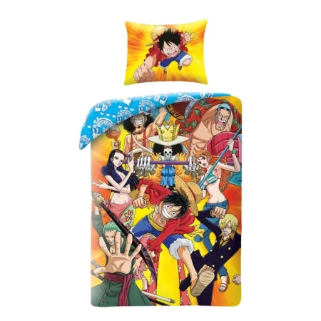 One Piece Dekbedovertrek Adventures 140 x 200 cm polyester