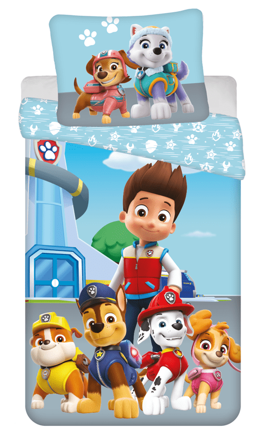 Paw Patrol dekbedovertrek 140 x 200 cm katoen