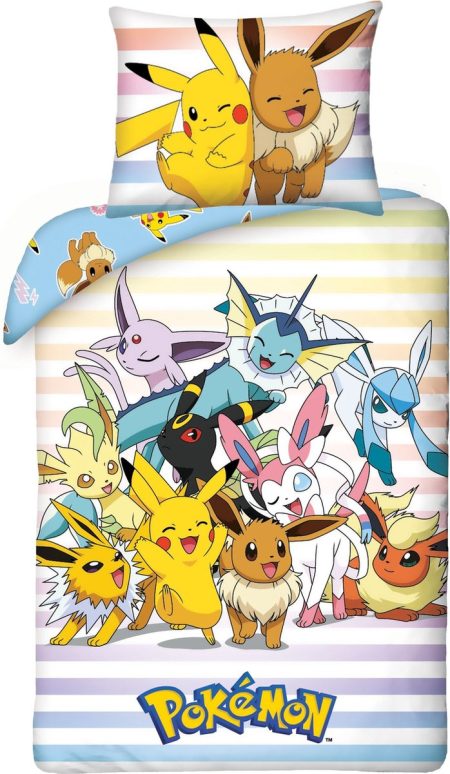 Pokémon Dekbedovertrek Catch 'Em All 140 x 200 cm (65 x 65cm)