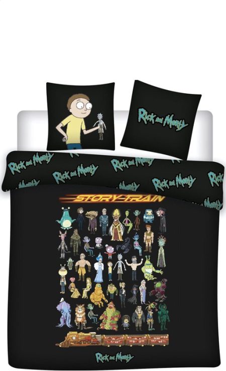 Rick and Morty Dekbedovertrek Story Train - 240 x 220 cm