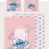 Stitch Dekbedovertrek 240 x 220 cm - katoen (roze)