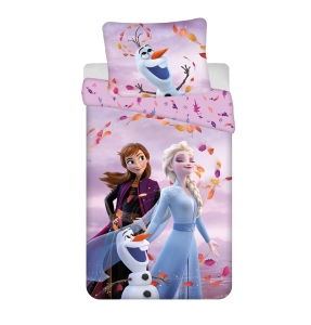 Disney Frozen Dekbedovertrek - 140 x 200 cm - Katoen - 70 x 90 cm