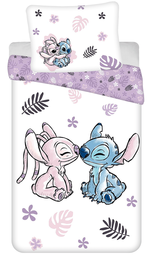 Lilo en Stitch dekbedovertrek Stitch & Angel 140 x 200 cm - 70 x 90 cm - katoen - pre order