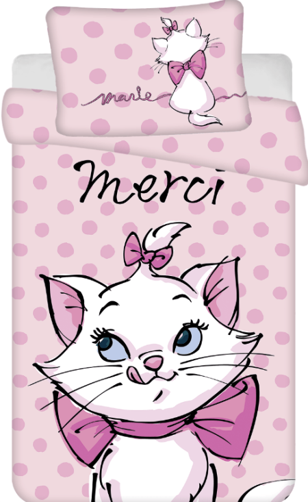 Disney Aristocats peuterdekbedovertrek merci - 100 x 135 cm - Katoen