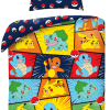 Pokemon Dekbedovertrek ready 140 x 200 cm - 90 x 70 cm - Katoen