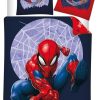 Spiderman Dekbedovertrek spinnenweb polykatoen  140 x 200 cm