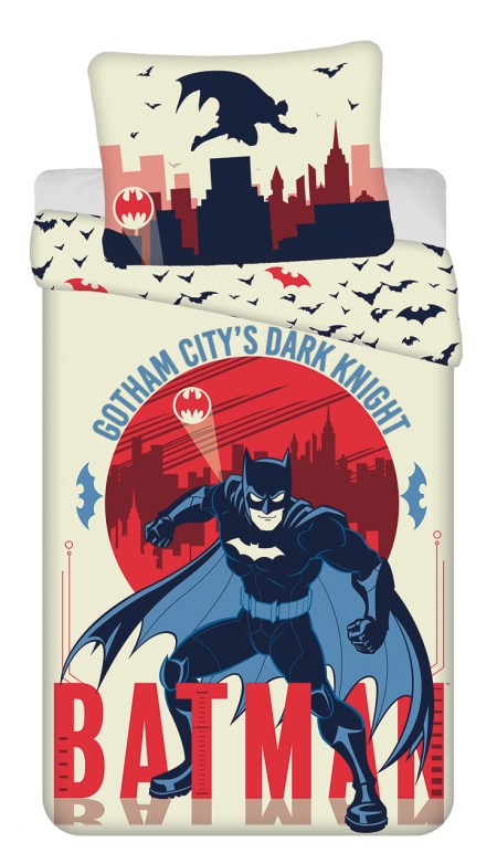 Batman Dekbedovertrek Gotham 140 x 200 cm - katoen -70 x 90 cm - pre order