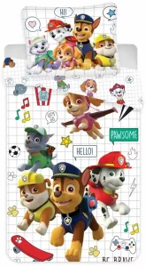 Paw patrol Peuterdekbedovertrek wit - 100 x 140 cm - Katoen