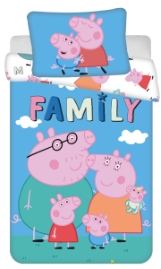 Peppa Pig peuter dekbedovertrek 100 x 135 cm - Katoen