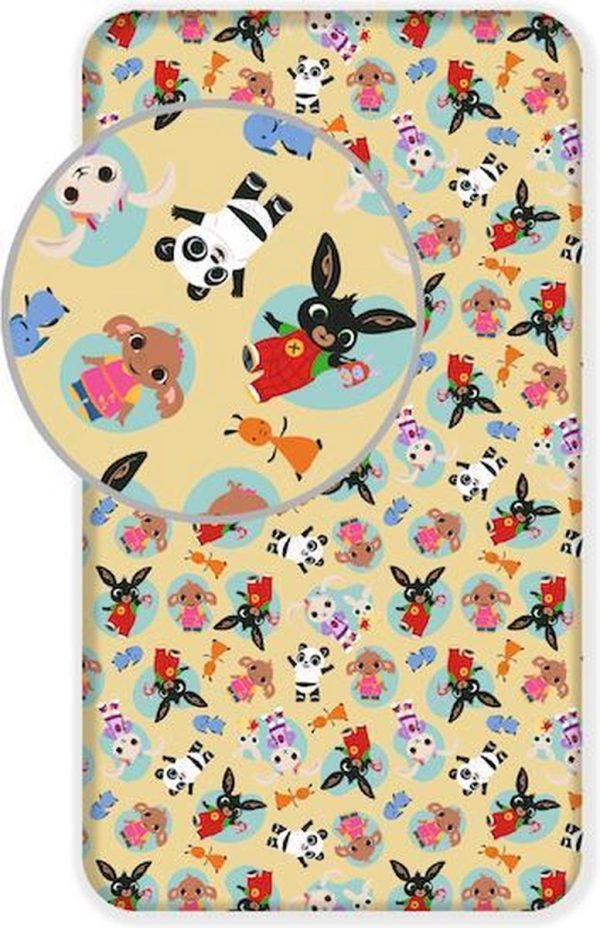 Bing Bunny Hoeslaken Friends - Eenpersoons - 90 x 200 cm - Geel pre order