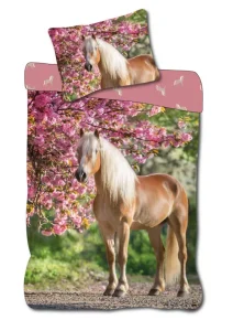 Paarden  Dekbedovertrek peuter 100 x 135 cm