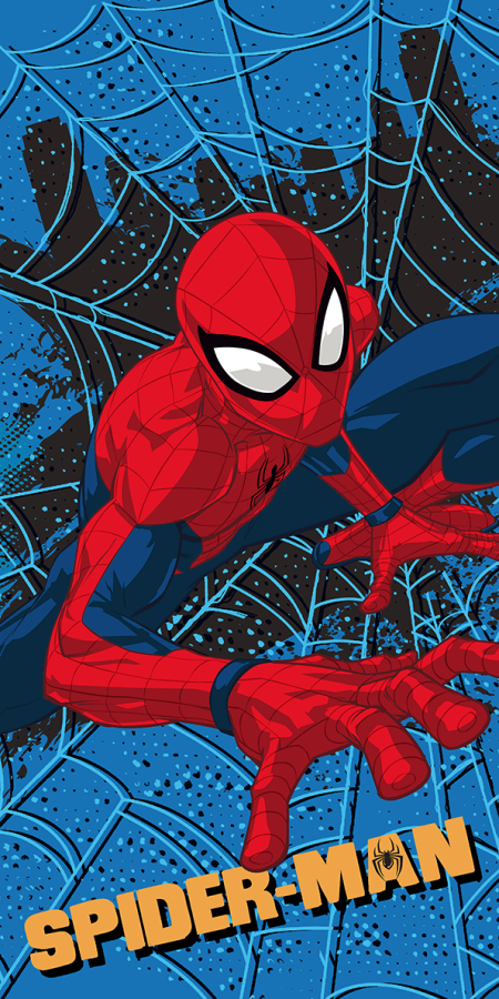 Spiderman handdoek 70 x 140 cm - katoen