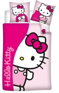 Hello Kitty Dekbedovertrek Flanel 140 X 200 cm - 65 x 65 cm - pre order