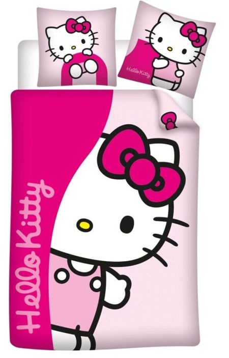 Hello Kitty Dekbedovertrek Flanel 140 X 200 cm - 65 x 65 cm - pre order