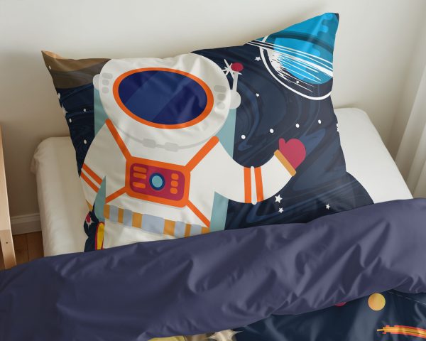 Little Monster Space man 2 Blauw 140 x 200/220 cm - Afbeelding 5