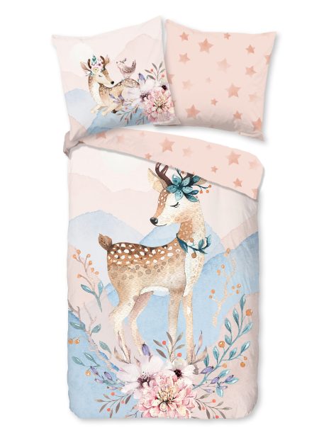 Good Morning Kinderdekbedovertrek "bambi" - Multi - (135x200 cm) - Katoen Flanel