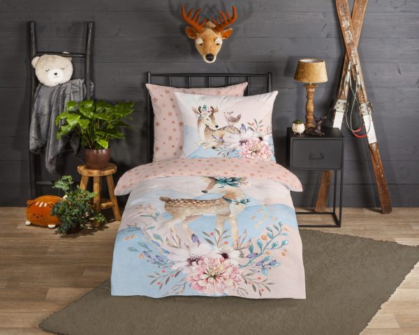 Good Morning Kinderdekbedovertrek "bambi" - Multi - (135x200 cm) - Katoen Flanel - Afbeelding 2