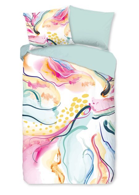 Good Morning Dekbedovertrek "moderne print" - Multi - (140x200/220 cm) - Katoen