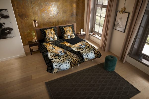 Pure Dekbedovertrek "luipaard" - Zwart - (135x200 cm) - Microfiber - Afbeelding 2