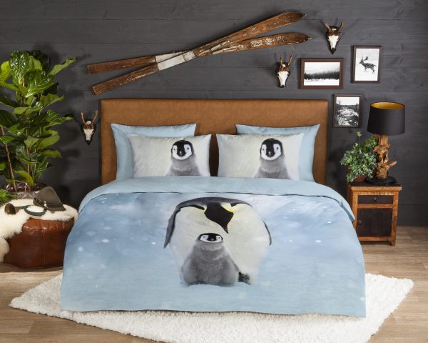 Good Morning Dekbedovertrek "pinguins" - Multi - (260x200/220 cm) - Katoen Flanel - Afbeelding 2