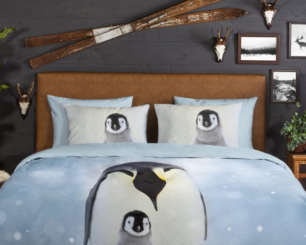 Good Morning Dekbedovertrek "pinguins" - Multi - (260x200/220 cm) - Katoen Flanel - Afbeelding 3