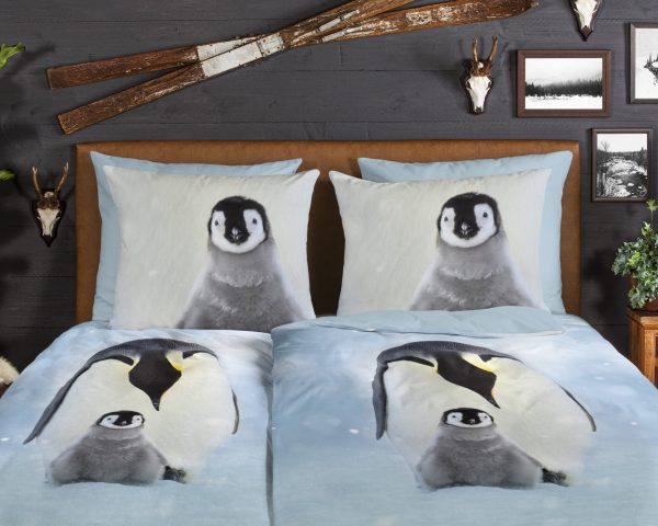 Good Morning Dekbedovertrek "pinguins" - Multi - (200x200 cm) - Katoen Flanel - Afbeelding 3