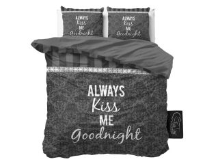 Sleeptime Kiss your Love Grijs 240 x 200/220 cm