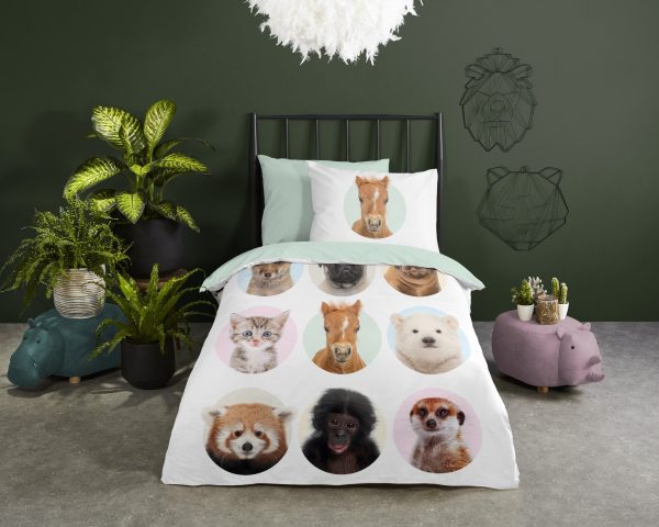Good Morning Kinderdekbedovertrek "dieren" - Multi - (140x200/220 cm) - Katoen - Afbeelding 2