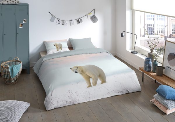 Pure Dekbedovertrek "ijsbeer" - Multi - (135x200 cm) - Microfiber - Afbeelding 2