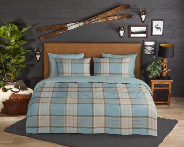 Good Morning Dekbedovertrek "ruit" - Multi - (240x200/220 cm) - Katoen Flanel - Afbeelding 2