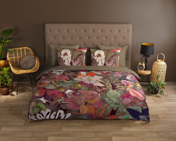 Good Morning Dekbedovertrek "bloemen" - Multi - (200x200/220 cm) - Katoen - Afbeelding 2