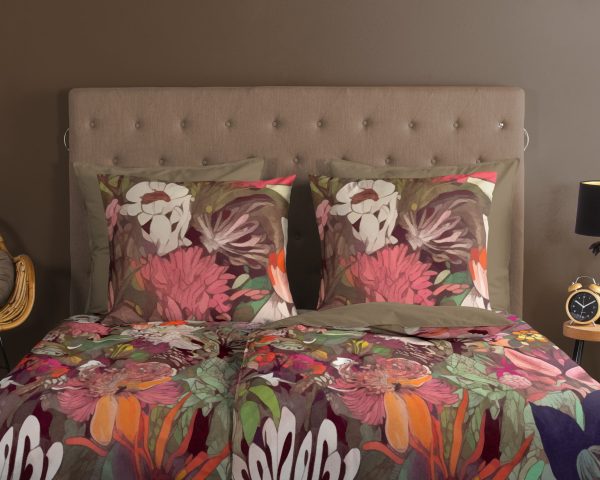 Good Morning Dekbedovertrek "bloemen" - Multi - (200x200 cm) - Katoen - Afbeelding 3