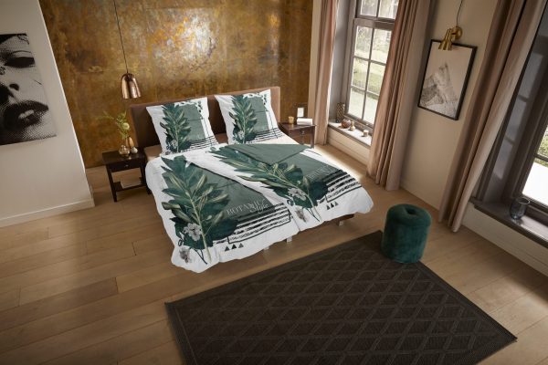 Pure Dekbedovertrek "" - Groen - (155x220 cm) - Microfiber - Afbeelding 2
