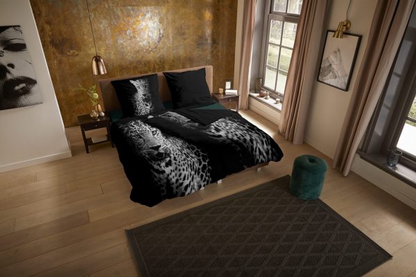 Pure Dekbedovertrek "luipaard" - Zwart - (135x200 cm) - Microfiber - Afbeelding 2