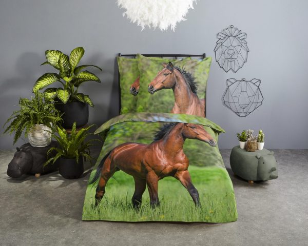 Good Morning Kinderdekbedovertrek "paard" - Multi - (135x200 cm) - Katoen - Afbeelding 2