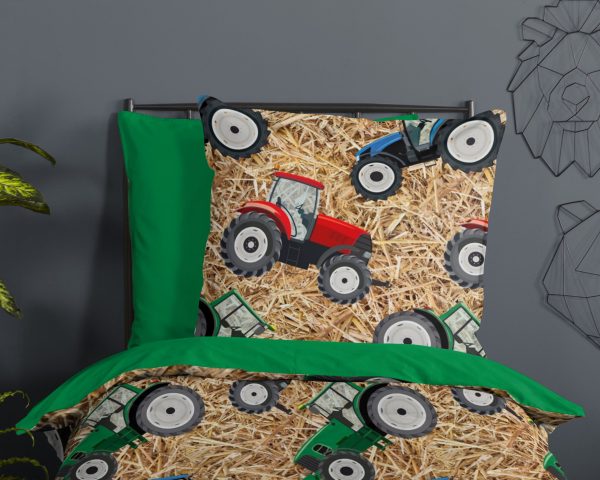 Good Morning Kinderdekbedovertrek "tractor" - Multi - (135x200 cm) - Katoen - Afbeelding 3