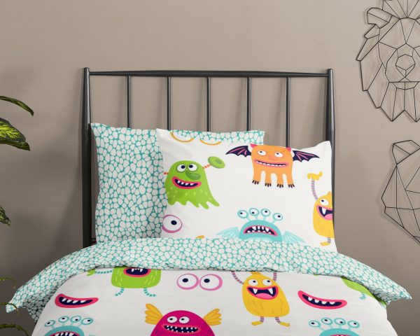 Good Morning Kinderdekbedovertrek "monsters" - Multi - (140x200/220 cm) - Katoen - Afbeelding 3