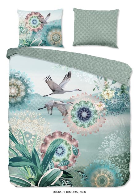 HIP Dekbedovertrek "mandala's en vogels" - Multi - (140x200/220 cm) - Katoen Satijn